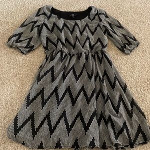 Black and grey dress from I.N. San Francisco